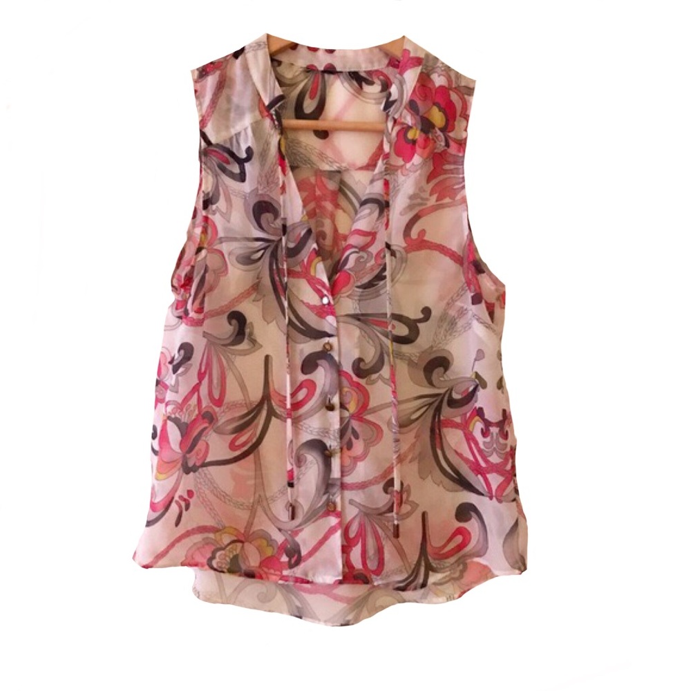 Patterned Tank Top Shirt